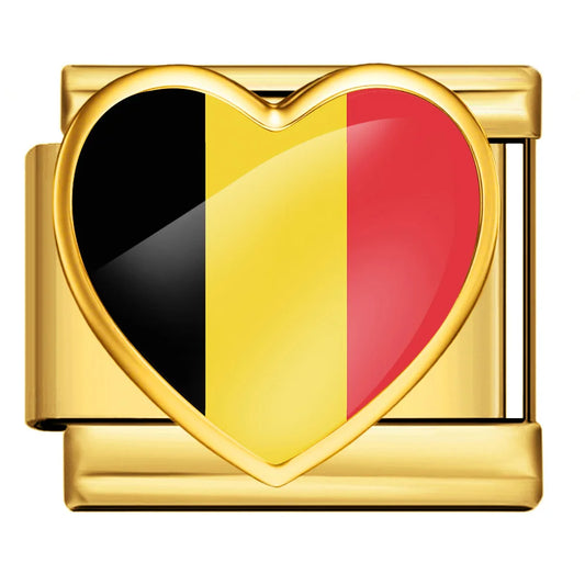 Drapeau Coeur Belgique