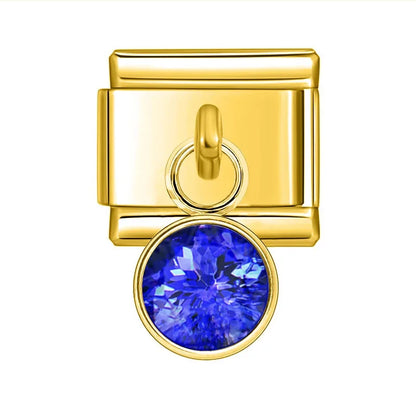 Strass pendentif gold