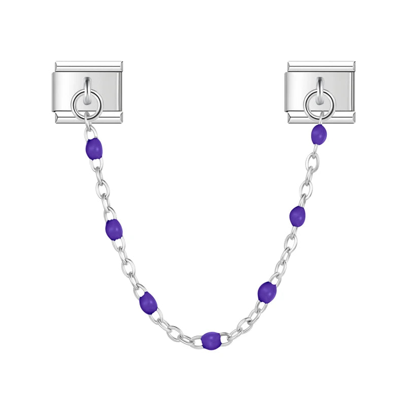 Chaine perles colorées