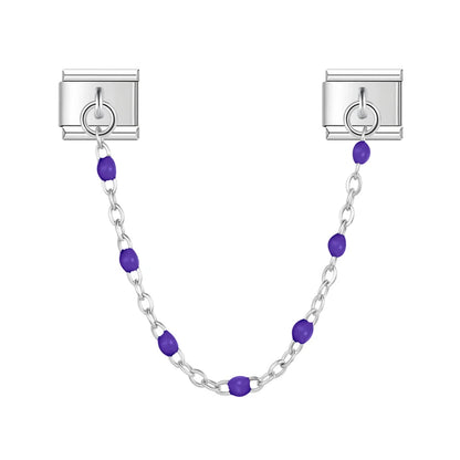 Chaine perles colorées