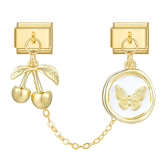 Chaine double charms