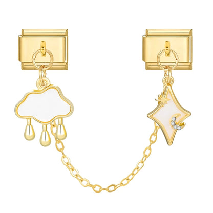 Chaine double charms