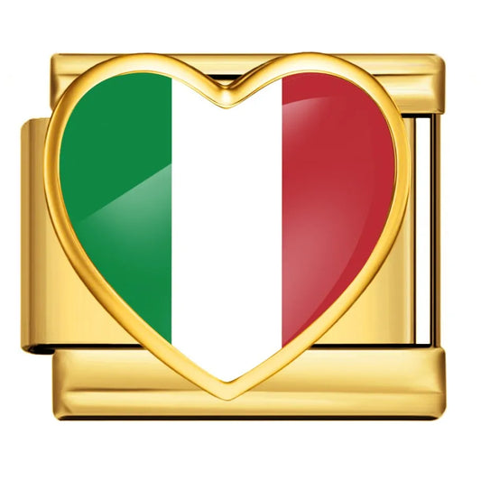 Drapeau coeur Italie