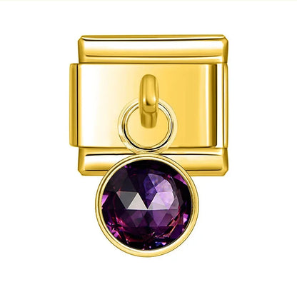 Strass pendentif gold