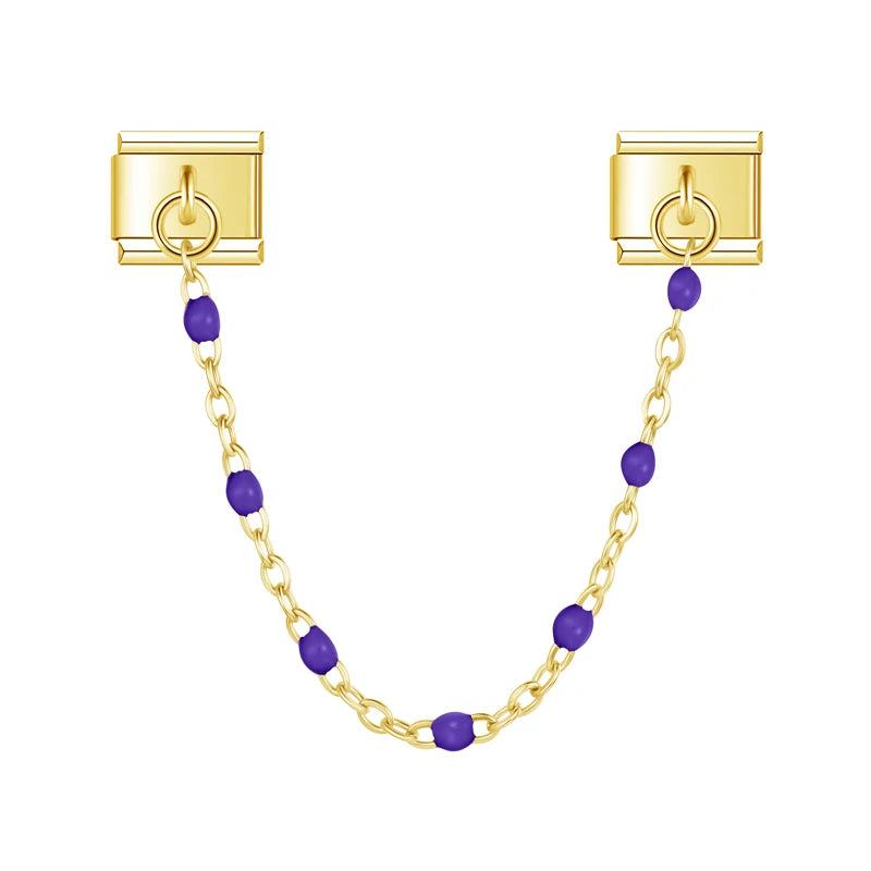 Chaine perles colorées