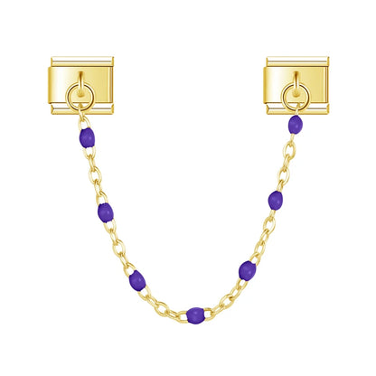 Chaine perles colorées